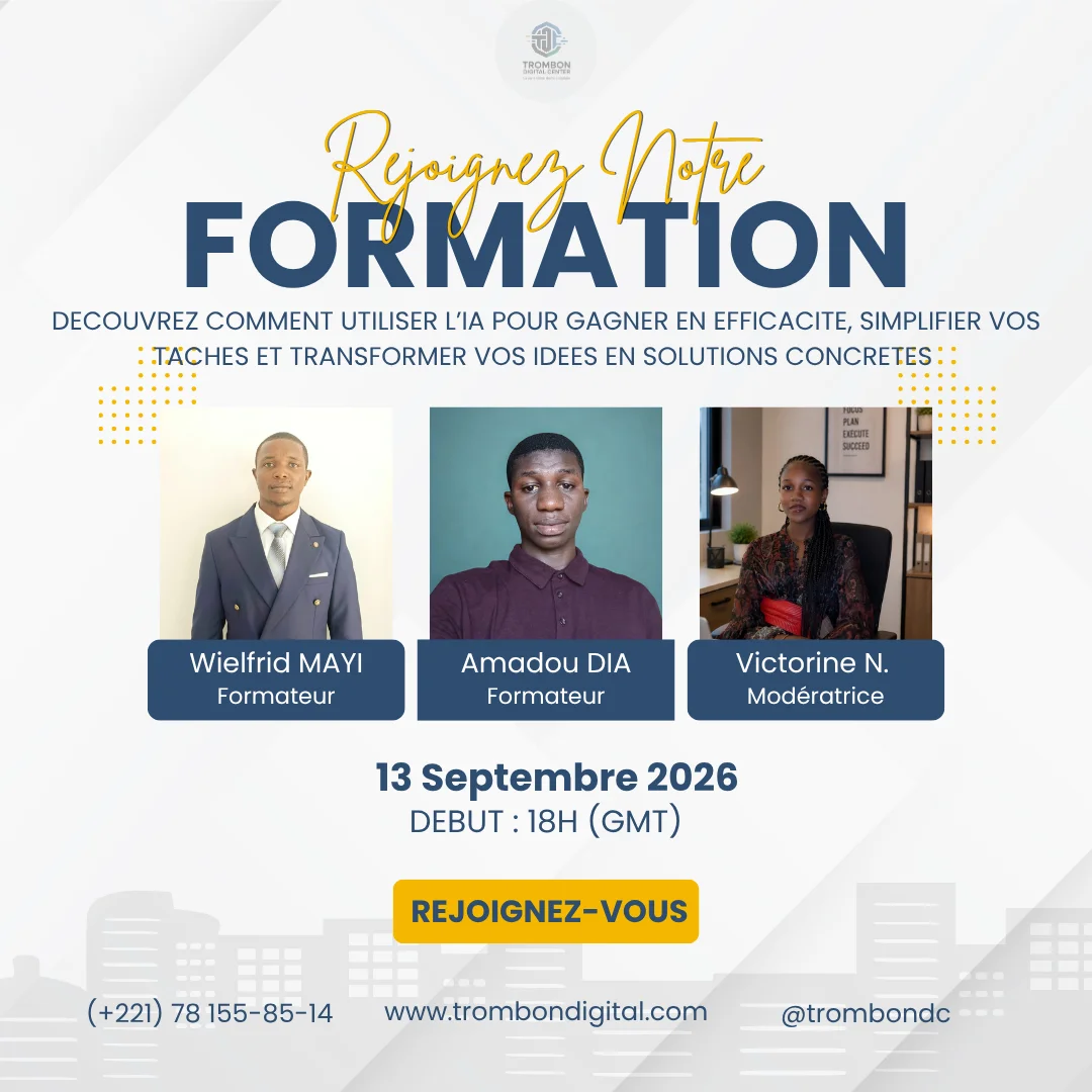 Fiche du IA-AFRI-CHALLENGE : 13 septembre 2026, 18h GMT, 100 % en ligne, avec Wielfrid MAYI, Amadou DIA et Victorine N.
